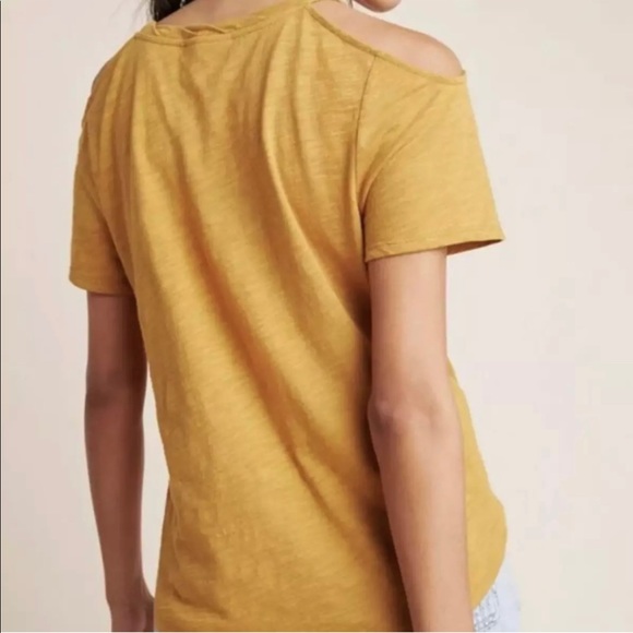 Anthropologie Maeve Turner Open-Shoulder Top - Picture 4 of 4